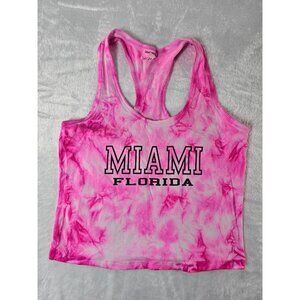 Destinations Miami Florida Hot Pink cropped Tank-SZ Small